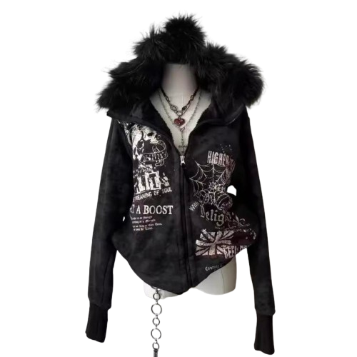 Black and Grey Hoodie