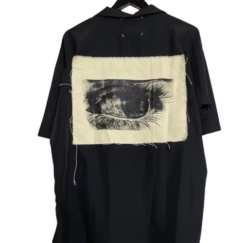 Dark Art Patch Button-Up Shirt