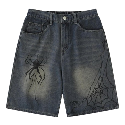 grunge gothic vintage jean shorts