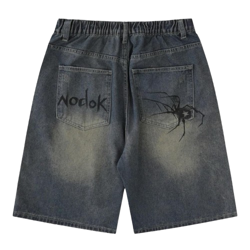 grunge gothic vintage jean shorts