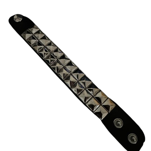 2 row studded wristband