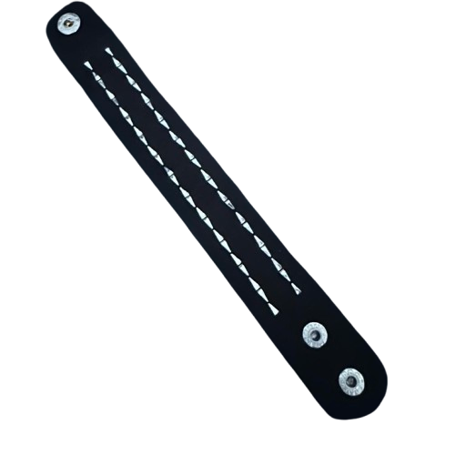 2 row studded wristband